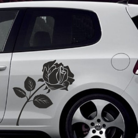 Aufkleber SET Auto Car Tattoo Style Seiten Tribal Dekor Pferd Gecko Power Blumen Ranke Fee Hexe Blumen Blüten Gecko Farbe
