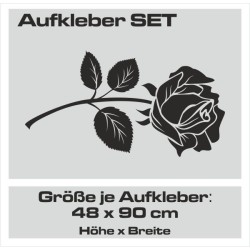 Aufkleber SET Auto Car Tattoo Style Seiten Tribal Dekor Pferd Gecko Power Blumen Ranke Fee Hexe Blumen Blüten Gecko Farbe