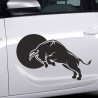Aufkleber SET Auto Car Tattoo Style Seiten Tribal Dekor Pferd Gecko Power Blumen Ranke Fee Hexe Blumen Blüten Gecko Farbe