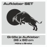 Aufkleber SET Auto Car Tattoo Style Seiten Tribal Dekor Pferd Gecko Power Blumen Ranke Fee Hexe Blumen Blüten Gecko Farbe