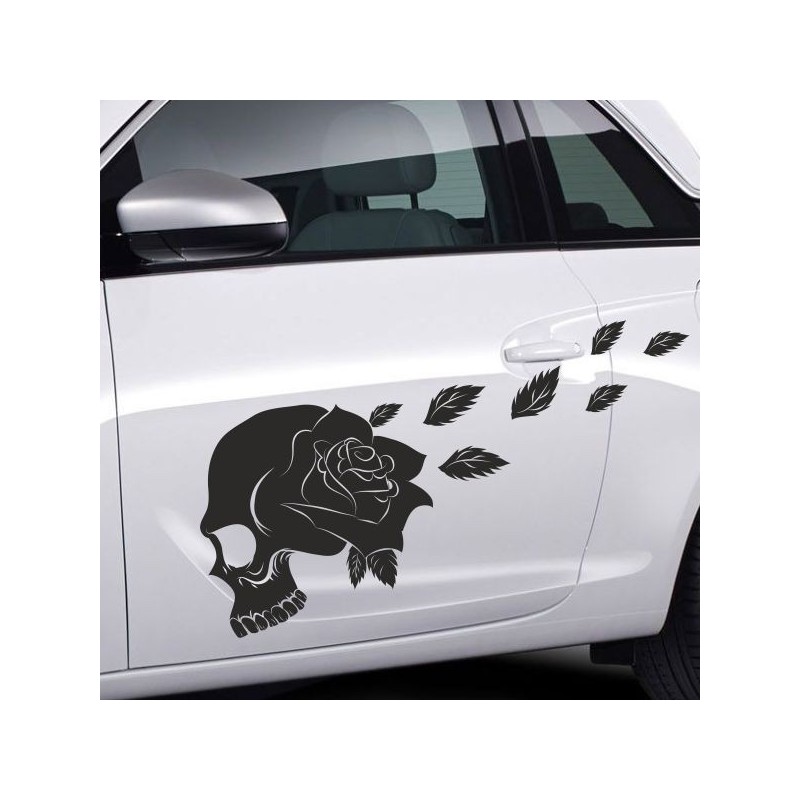 Aufkleber SET Auto Car Tattoo Style Seiten Tribal Dekor Pferd Gecko Power Blumen Ranke Fee Hexe Blumen Blüten Gecko Farbe