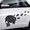 Aufkleber SET Auto Car Tattoo Style Seiten Tribal Dekor Pferd Gecko Power Blumen Ranke Fee Hexe Blumen Blüten Gecko Farbe