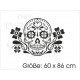 Motorhaubenaufkleber Auto Aufkleber Tattoo Sugar Skull Mexican 112