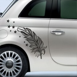 Aufkleber SET Auto Car Tattoo Style Seiten Tribal Dekor Pferd Gecko Power Blumen Ranke Fee Hexe Blumen Blüten Gecko Farbe