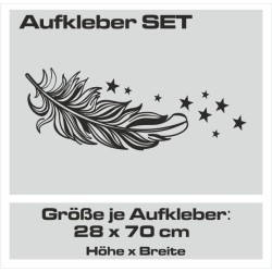 Aufkleber SET Auto Car Tattoo Style Seiten Tribal Dekor Pferd Gecko Power Blumen Ranke Fee Hexe Blumen Blüten Gecko Farbe
