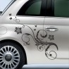 Aufkleber SET Auto Car Tattoo Style Seiten Tribal Dekor Pferd Gecko Power Blumen Ranke Fee Hexe Blumen Blüten Gecko Farbe