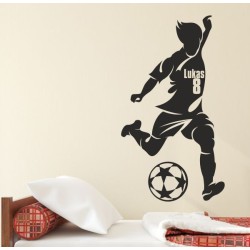 Wandaufkleber Wandtattoo Sport Fußball Kicker Ball Spiel Kinder Kids Snowbord Skateboard Skater Ski Stuntroller Roller