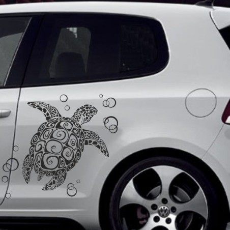 Aufkleber SET Auto Car Tattoo Style Seiten Tribal Dekor Pferd Gecko Power Blumen Ranke Fee Hexe Blumen Blüten Gecko Farbe