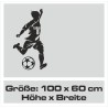 Wandaufkleber Wandtattoo Sport Fußball Kicker Ball Spiel Kinder Kids Snowbord Skateboard Skater Ski Stuntroller Roller