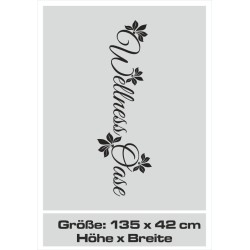 Aufkleber Glas Dekor Fenster Dusche Duschkabine Glas Tür Glastür Schaufenster Beschriftung Spa Wellness Meer Delphin Rose Wasser