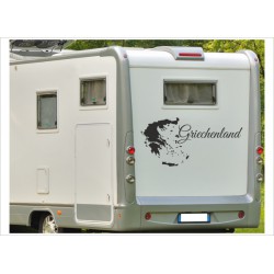 Wohnmobil Wohnwagen Caravan Camper Griechenland GR 50 Aufkleber