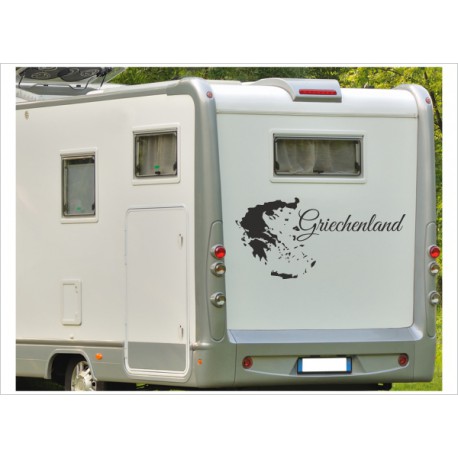 Wohnmobil Wohnwagen Caravan Camper Griechenland GR 50 Aufkleber