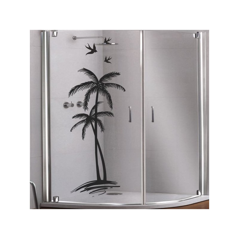 Aufkleber Glas Dekor Fenster Dusche Duschkabine Glas Tür Glastür Schaufenster Beschriftung Spa Wellness Meer Delphin Rose Wasser