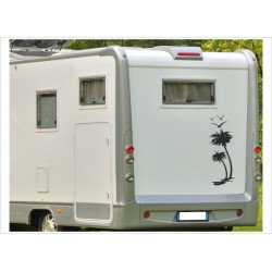 Wohnmobil Wohnwagen Caravan Camper Palme Möven 54 Aufkleber