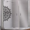 Aufkleber Glas Dekor Fenster Dusche Duschkabine Glas Tür Glastür Schaufenster Beschriftung Spa Wellness Meer Delphin Rose Wasser