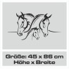 Aufleber Auto Pferd Fohlen Stute Hengst Hufeisen Glück Spruch Dekor Stall Pferdehof Reiten Sport Familie Ponny Kinder Tattoo