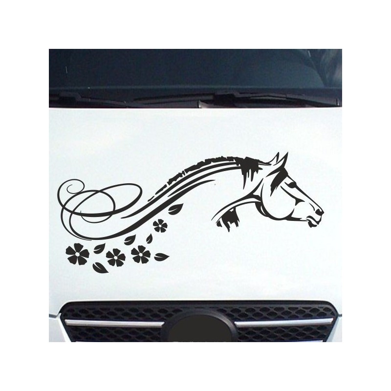 Aufleber Auto Pferd Fohlen Stute Hengst Hufeisen Glück Spruch Dekor Stall Pferdehof Reiten Sport Familie Ponny Kinder Tattoo