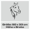 Aufleber Auto Pferd Fohlen Stute Hengst Hufeisen Glück Spruch Dekor Stall Pferdehof Reiten Sport Familie Ponny Kinder Tattoo