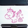 Einhorn Aufkleber Tattoo Sticker Unicorn Sternenstaub Glitzer Prinz Luftballon Herz Liebe Glitzer Sterne Staub Magie Glück
