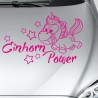 Einhorn Aufkleber Tattoo Sticker Unicorn Sternenstaub Glitzer Prinz Luftballon Herz Liebe Glitzer Sterne Staub Magie Glück