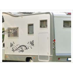 Wohnmobil Wohnwagen Caravan Camper Dekor Schmetterlinge 67  Aufkleber-SET