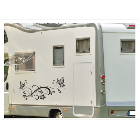Wohnmobil Wohnwagen Caravan Camper Dekor Schmetterlinge 67  Aufkleber-SET