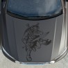 Aufkleber Auto Car Wikinger Viking Wölfe Wolf Runen Schwert Schild Rabe Runen Odin Odin´s Wölfe Böse Kette Valhalla Walhalla