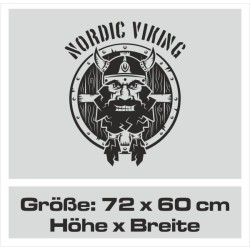 Aufkleber Auto Car Wikinger Viking Wölfe Wolf Runen Schwert Schild Rabe Runen Odin Odin´s Wölfe Böse Kette Valhalla Walhalla