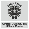 Aufkleber Auto Car Wikinger Viking Wölfe Wolf Runen Schwert Schild Rabe Runen Odin Odin´s Wölfe Böse Kette Valhalla Walhalla