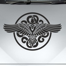 Aufkleber Auto Car Wikinger Viking Wölfe Wolf Runen Schwert Schild Rabe Runen Odin Odin´s Wölfe Böse Kette Valhalla Walhalla