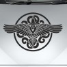Aufkleber Auto Car Wikinger Viking Wölfe Wolf Runen Schwert Schild Rabe Runen Odin Odin´s Wölfe Böse Kette Valhalla Walhalla