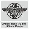 Aufkleber Auto Car Wikinger Viking Wölfe Wolf Runen Schwert Schild Rabe Runen Odin Odin´s Wölfe Böse Kette Valhalla Walhalla