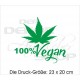 Turnbeutel Rucksack KULT Kinder Gym Sport Tasche Spruch Hanf Cannabis 100% Vegan