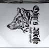 Aufkleber Auto Car Wikinger Viking Wölfe Wolf Runen Schwert Schild Rabe Runen Odin Odin´s Wölfe Böse Kette Valhalla Walhalla
