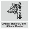 Aufkleber Auto Car Wikinger Viking Wölfe Wolf Runen Schwert Schild Rabe Runen Odin Odin´s Wölfe Böse Kette Valhalla Walhalla