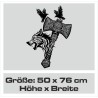 Aufkleber Auto Car Wikinger Viking Wölfe Wolf Runen Schwert Schild Rabe Runen Odin Odin´s Wölfe Böse Kette Valhalla Walhalla