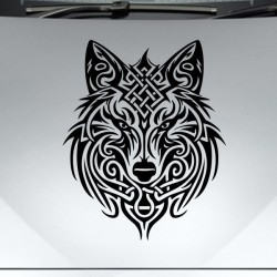 Aufkleber Auto Car Wikinger Viking Wölfe Wolf Runen Schwert Schild Rabe Runen Odin Odin´s Wölfe Böse Kette Valhalla Walhalla
