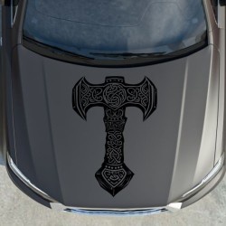 Aufkleber Auto Car Wikinger Viking Wölfe Wolf Runen Schwert Schild Rabe Runen Odin Odin´s Wölfe Böse Kette Valhalla Walhalla