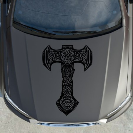 Aufkleber Auto Car Wikinger Viking Wölfe Wolf Runen Schwert Schild Rabe Runen Odin Odin´s Wölfe Böse Kette Valhalla Walhalla