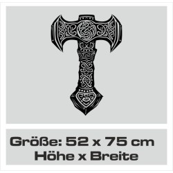 Aufkleber Auto Car Wikinger Viking Wölfe Wolf Runen Schwert Schild Rabe Runen Odin Odin´s Wölfe Böse Kette Valhalla Walhalla