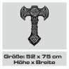 Aufkleber Auto Car Wikinger Viking Wölfe Wolf Runen Schwert Schild Rabe Runen Odin Odin´s Wölfe Böse Kette Valhalla Walhalla