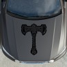 Aufkleber Auto Car Wikinger Viking Wölfe Wolf Runen Schwert Schild Rabe Runen Odin Odin´s Wölfe Böse Kette Valhalla Walhalla