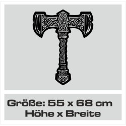 Aufkleber Auto Car Wikinger Viking Wölfe Wolf Runen Schwert Schild Rabe Runen Odin Odin´s Wölfe Böse Kette Valhalla Walhalla