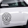Aufkleber Sugar Skull Lady Catrina Tag der Toten mexianischer Feiertag Dia de los Muertos Ehre Feiere das Gedenken der Toten