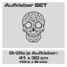 Aufkleber Sugar Skull Lady Catrina Tag der Toten mexianischer Feiertag Dia de los Muertos Ehre Feiere das Gedenken der Toten