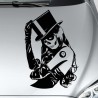 Aufkleber Sugar Skull Lady Catrina Tag der Toten mexianischer Feiertag Dia de los Muertos Ehre Feiere das Gedenken der Toten