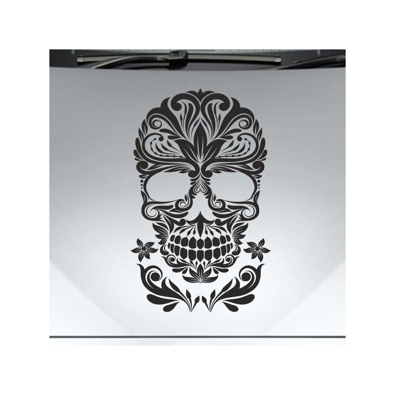 Aufkleber Sugar Skull Lady Catrina Tag der Toten mexianischer Feiertag Dia de los Muertos Ehre Feiere das Gedenken der Toten