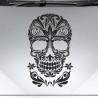 Aufkleber Sugar Skull Lady Catrina Tag der Toten mexianischer Feiertag Dia de los Muertos Ehre Feiere das Gedenken der Toten