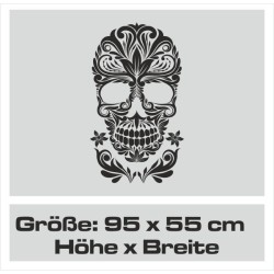 Aufkleber Sugar Skull Lady Catrina Tag der Toten mexianischer Feiertag Dia de los Muertos Ehre Feiere das Gedenken der Toten