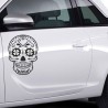 Aufkleber Sugar Skull Lady Catrina Tag der Toten mexianischer Feiertag Dia de los Muertos Ehre Feiere das Gedenken der Toten